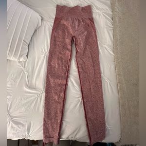 Gymshark flex burgundy marl size small leggings